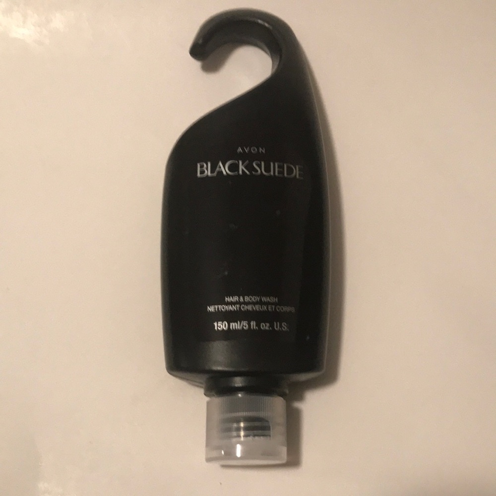 Black Suede Hair and Body Wash.